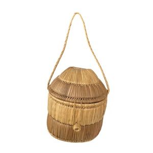 Handwoven Straw Purse